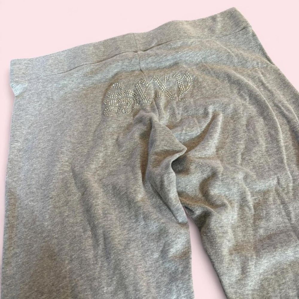 Vintage Y2K Authentic Urban Rose Rhinestone "Sexy" Womens Sweatpants Large